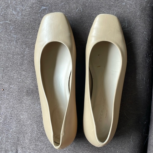 Everlane Shoes - Everlane Womens The 90’s Flat Square Toe Ballet Beige Tan 7.5